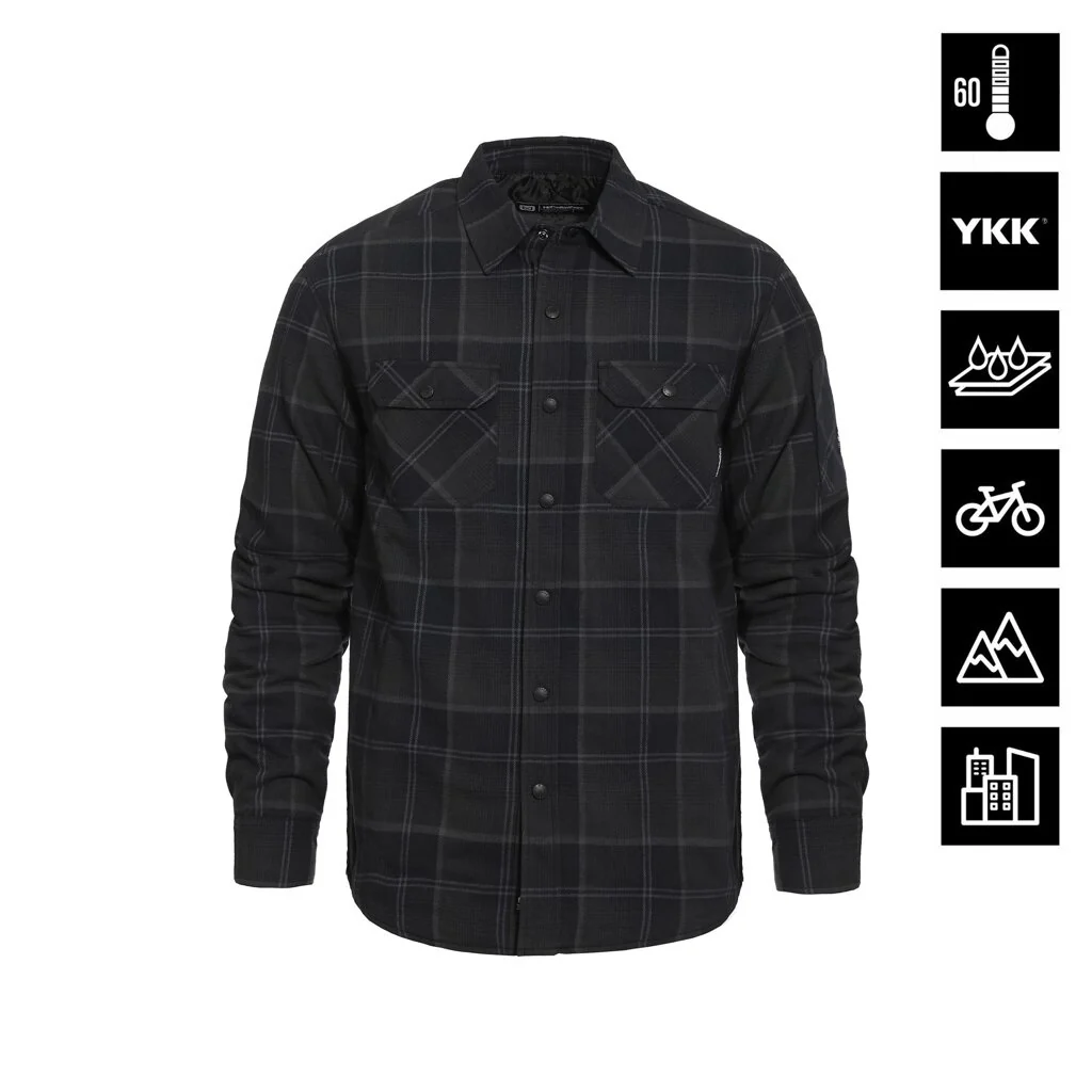 Dough Insulated Shirt Camicione Imbottito Uomo Antracite