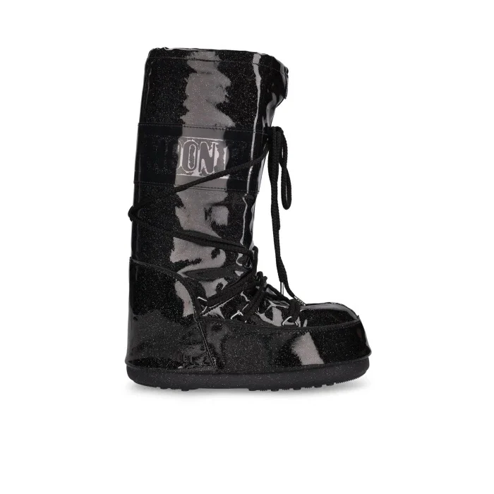 Moon Boot Icon Glitter Black