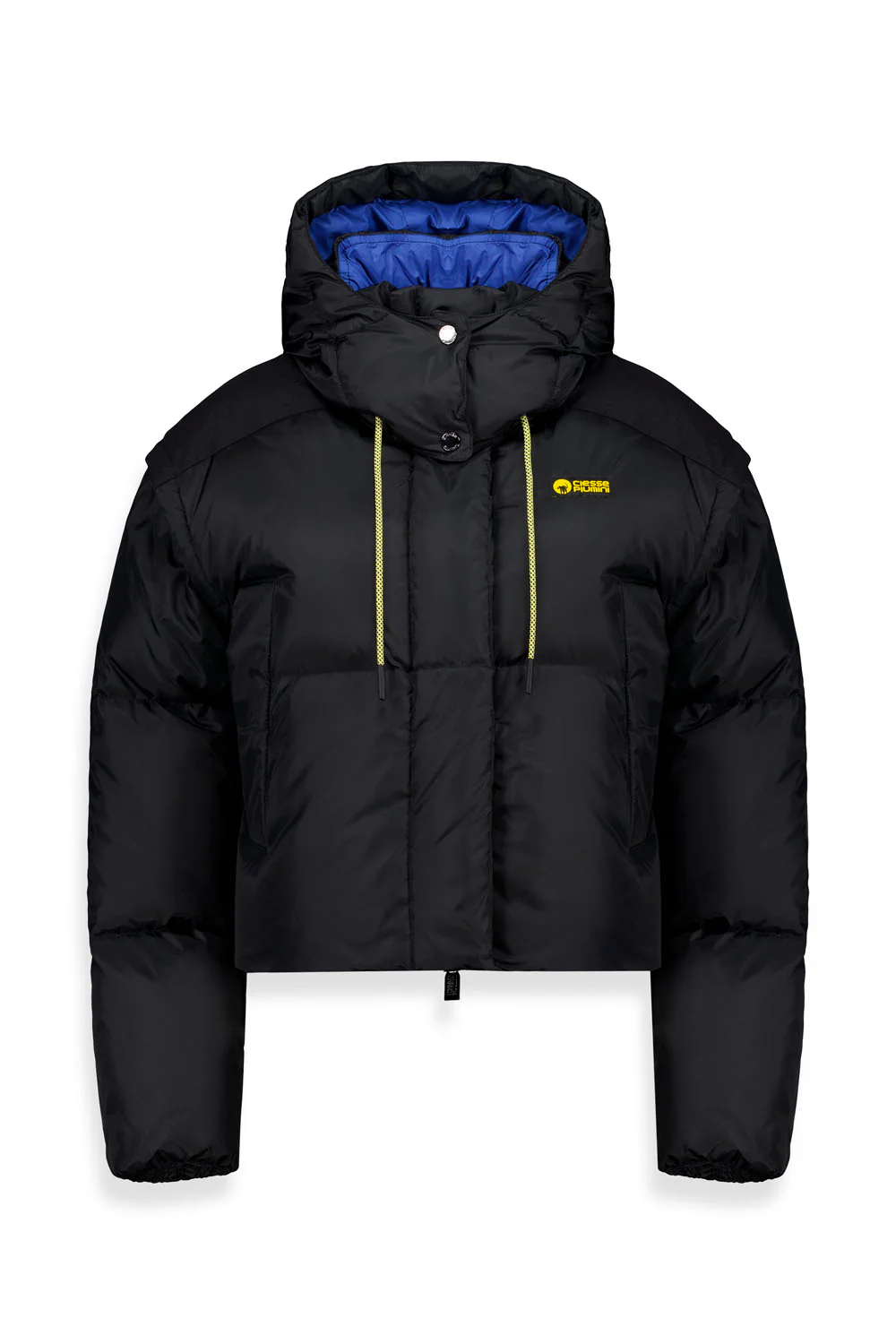 Nevada Jacket With Detatchable Hood and Sleeves Giacca Donna Black Turkish Sea